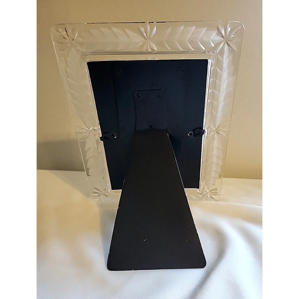 Frosted Glass Floral Abstract Heavy Thick Photo Picture Frame 8 x 10